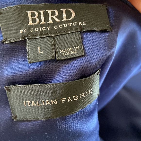 Bird by Juicy Couture Mini Structured Dress Navy Italian Fabric - Picture 6 of 6